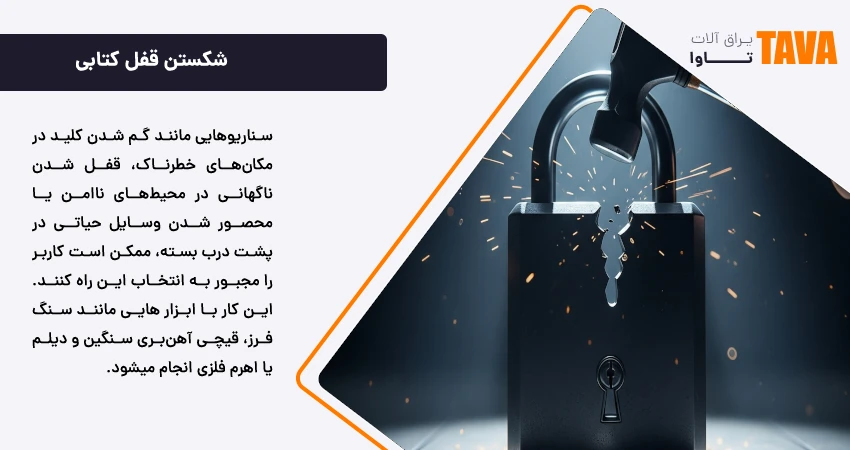 شکستن قفل کتابی