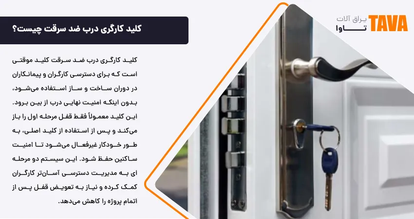 کلید کارگری درب ضد سرقت چیست؟