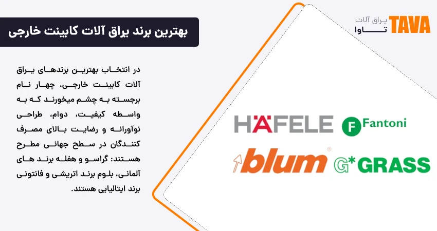 بهترین برند یراق آلات کابینت خارجی